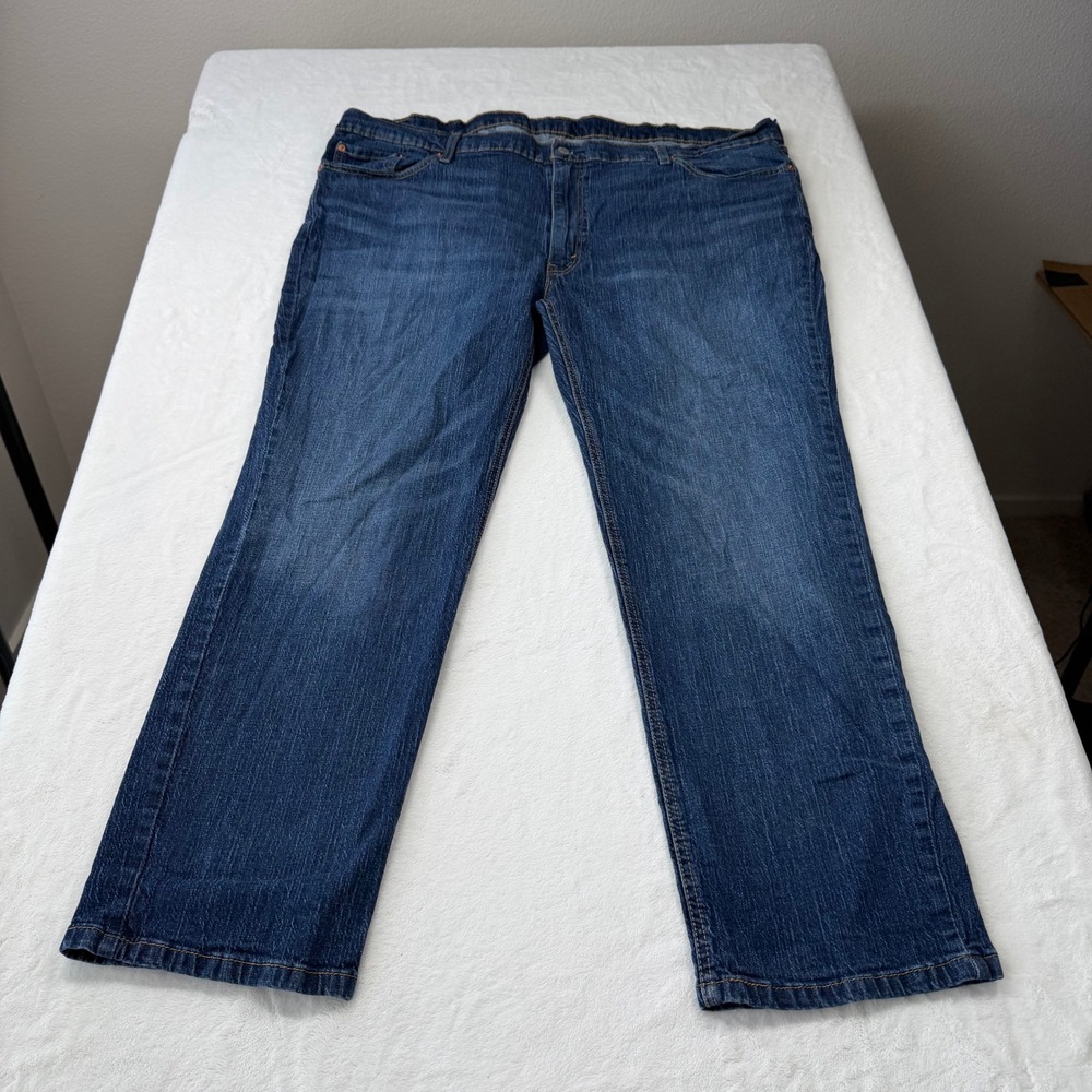 Levi's 541 Athletic Taper Jeans Mens W50 L32 Blue Good Stretch Denim 18757-0147